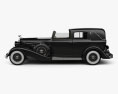 Cadillac V-16 town car 1933 3d model side view
