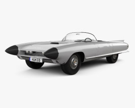 3D model of Cadillac Cyclone Concept 1959