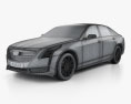 Cadillac CT6 2019 3d model wire render