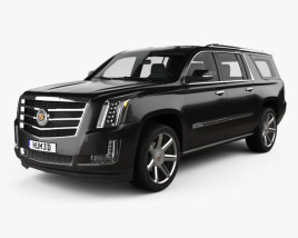 Cadillac Escalade ESV Platinum 2018 3D模型