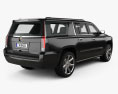 Cadillac Escalade ESV Platinum 2018 3D模型 后视图