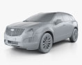 Cadillac XT5 2018 3D模型 clay render