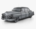 Cadillac 75 轿车 1953 3D模型 wire render