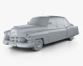 Cadillac 75 轿车 1953 3D模型 clay render