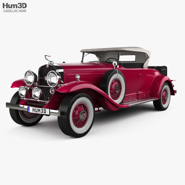 Cadillac V-16 Roadster 1930 3D model