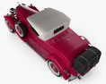 Cadillac V-16 雙座敞篷車 1930 3D模型 顶视图