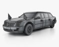 Cadillac US Presidential State Car 2020 3D модель wire render