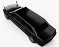 Cadillac US Presidential State Car 2020 Modello 3D vista dall'alto