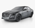 Cadillac CTS Premium Luxury 2019 3d model wire render
