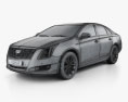 Cadillac XTS 2019 3d model wire render