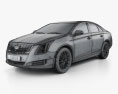 Cadillac XTS Platinum 2019 3d model wire render