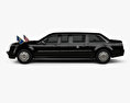 Cadillac US Presidential State Car with HQ interior 2020 3d model side view
