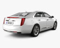 Cadillac XTS with HQ interior 2016 3d model back view