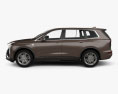 Cadillac XT6 Luxury 2022 3d model side view