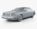 Cadillac DeVille DTS 2005 3d model clay render