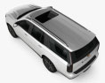 Cadillac Escalade Platinum Sport 2022 3D模型 顶视图