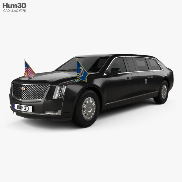Cadillac US Presidential State Car 2022 3D-Modell
