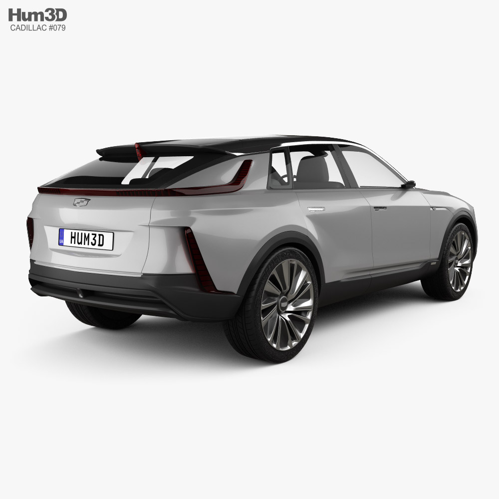 Cadillac Lyriq 概念 2020 3D模型 后视图