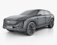 Cadillac Lyriq 概念 2020 3D模型 wire render