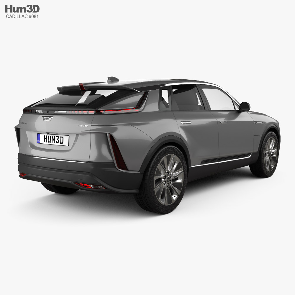 Cadillac Lyriq 2022 3D模型 后视图