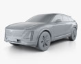 Cadillac Lyriq 2022 3D模型 clay render