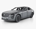 Cadillac CT6 CN-spec with HQ interior 2022 3d model wire render