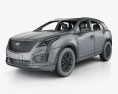 Cadillac XT5 CN-spec HQインテリアと 2020 3Dモデル wire render
