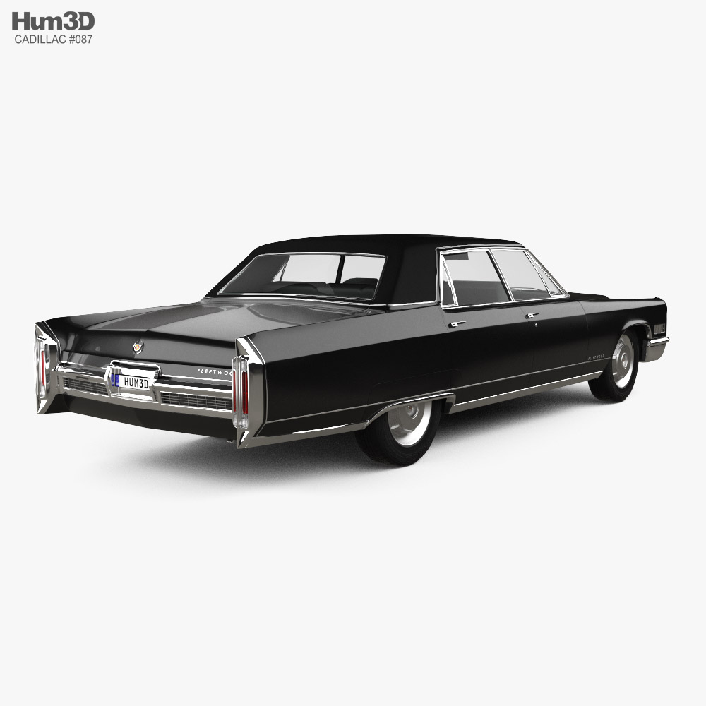 Cadillac Fleetwood Sixty Special Brougham 1966 3D модель back view
