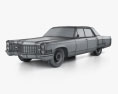 Cadillac Fleetwood Sixty Special Brougham 1966 3D модель wire render