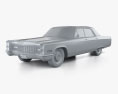 Cadillac Fleetwood Sixty Special Brougham 1966 Modèle 3d clay render