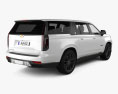 Cadillac Escalade ESV V 2021 3D-Modell Rückansicht