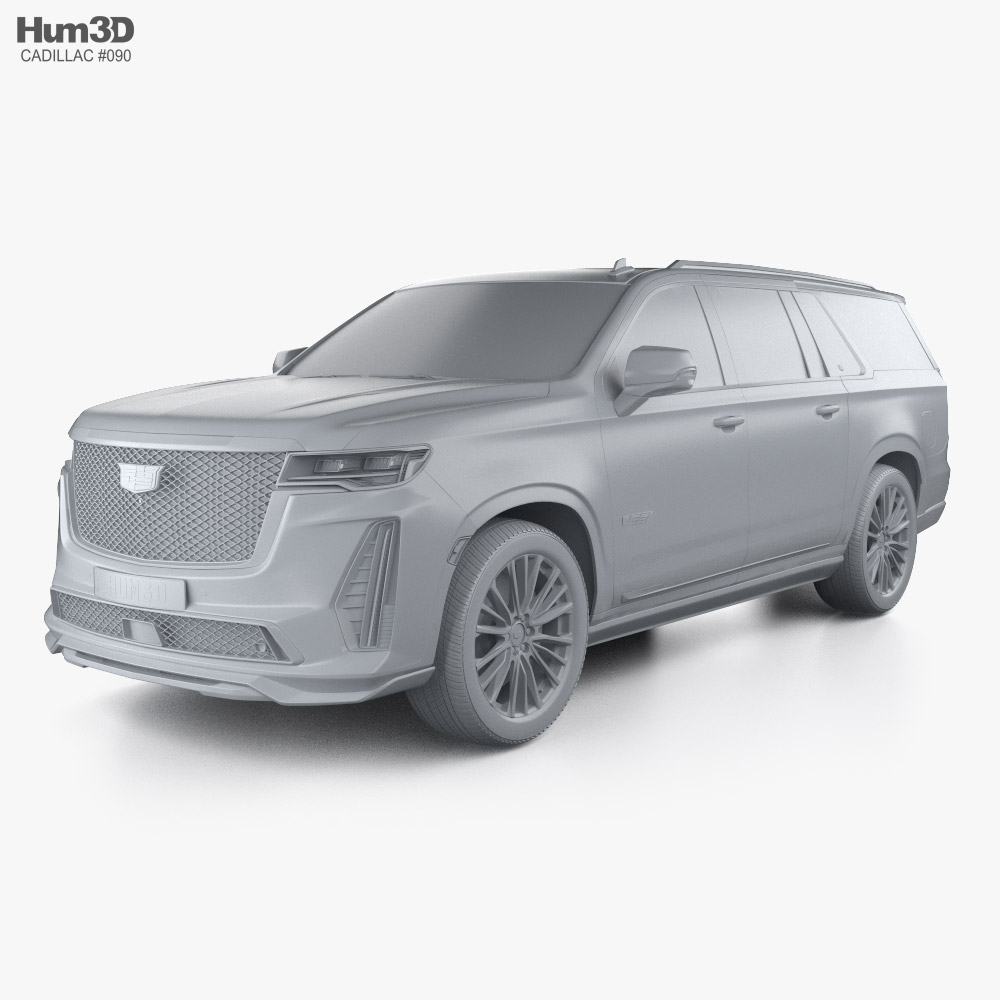 Cadillac Escalade ESV V 2021 3D model - Vehicles on Hum3D