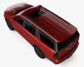 Cadillac Escalade V 2021 3D-Modell Draufsicht