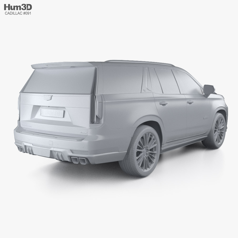 Cadillac Escalade V 2021 3D model - Vehicles on Hum3D