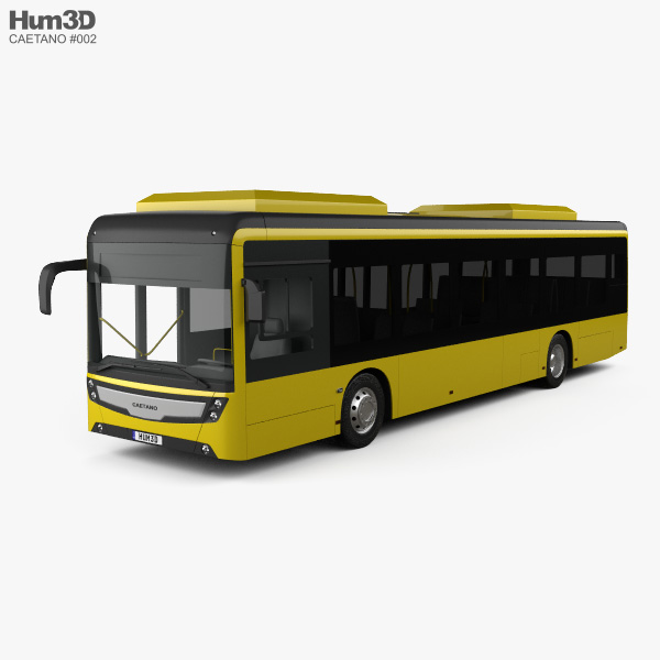 Caetano e-City Gold Autobus 2016 Modello 3D