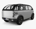 Canoo Lifestyle Vehicle Premium 2022 3D 모델  back view
