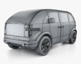 Canoo Lifestyle Vehicle Premium 2022 3D 모델  wire render
