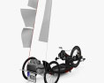 REVOX Carbonbike handcycle 2022 3D 모델  back view
