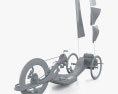 REVOX Carbonbike handcycle 2022 3D модель clay render