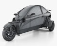Carver One 2007 3D 모델  wire render