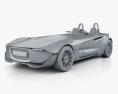 Caterham AeroSeven 2014 Modello 3D clay render