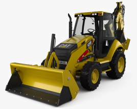 Caterpillar 420F Backhoe Loader 2014 3D model