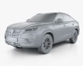 Changan CS85 coupe 2022 3d model clay render