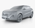 Changan Uni-t 2022 3D модель clay render