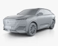 Changan Uni-K 2022 3D-Modell clay render