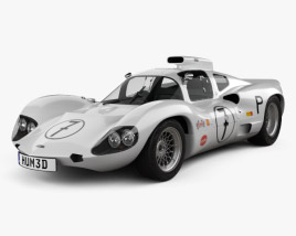 Chaparral 2D Race Car 1966 3D model