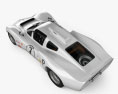 Chaparral 2D Race Car with HQ interior 1966 3d model top view