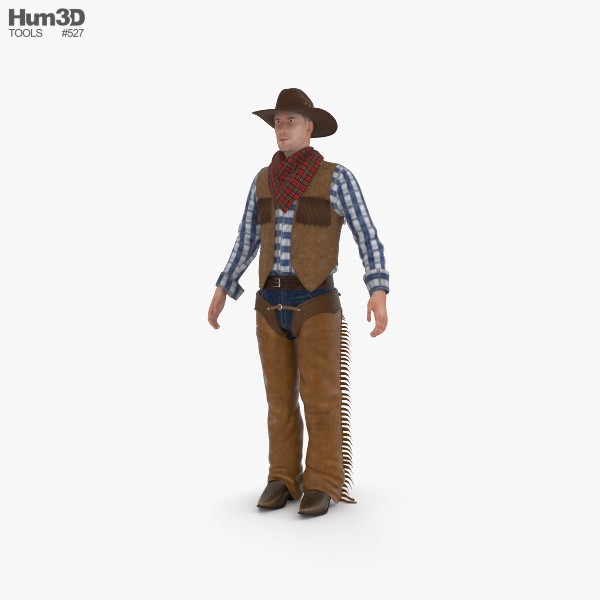 Cowboy 3D model