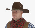 Cowboy 3D-Modell
