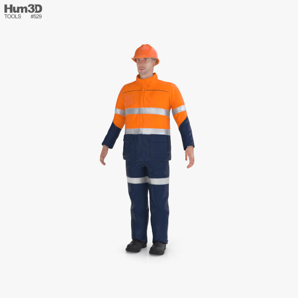 Sécurité des travailleurs dans les mines Modèle 3D